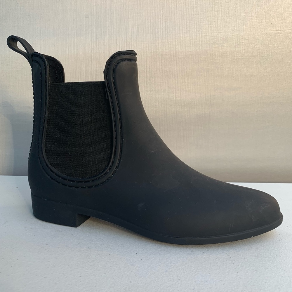 Jeffrey Campbell rain boots black